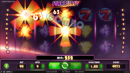 Играть на сайте казино Вулкан в щедром игровом слоте Starburst от NetEnt