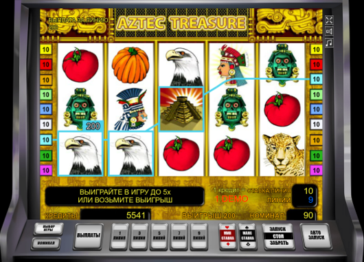 Игровой автомат Aztec Treasure - большие джекпоты в легальное казино Вулкан Вегас