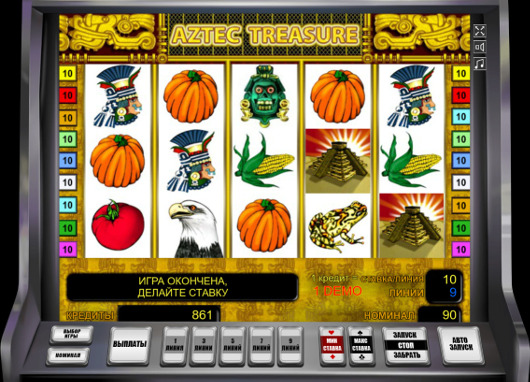 Игровой автомат Aztec Treasure - большие джекпоты в легальное казино Вулкан Вегас