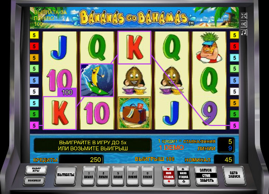 Игровой автомат Bananas Go Bahamas - игроков казино Джойказино ждут крупные выигрыши