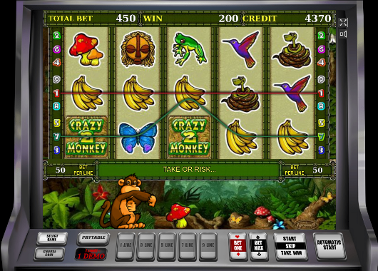 Игровой автомат Crazy Monkey 2 - получай шикарные бонусы казино Вулкан Россия