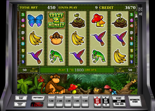 Игровой автомат Crazy Monkey 2 - получай шикарные бонусы казино Вулкан Россия