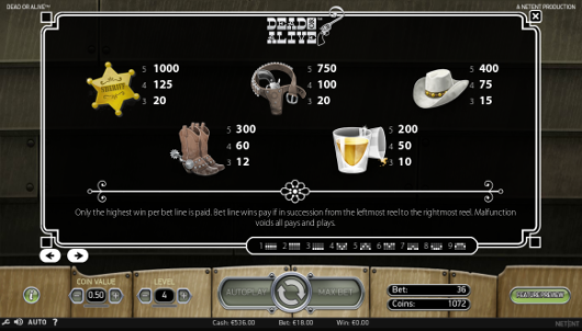 Игровой автомат Dead or Alive - атмосфера Дикого Запада в аппараты Вулкан казино