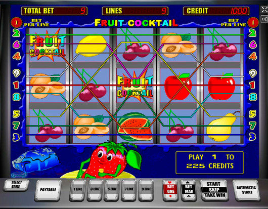 Игровой автомат Fruit Cocktail - незабываемые приключения