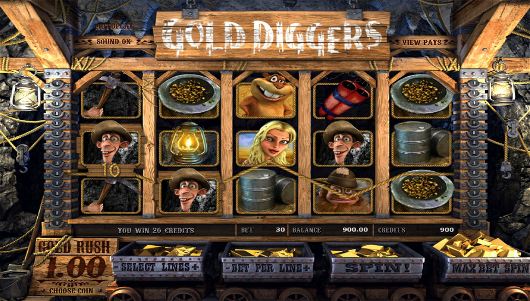 Игровой автомат Gold Diggers - доверься золотодобытчикам казино Вулкан