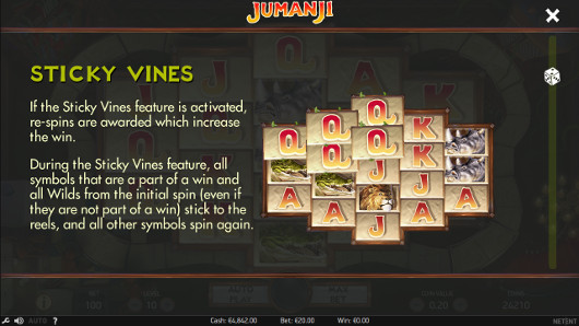 Игровой автомат Jumanji - завоюй богатства джунгли в казино Вулкан
