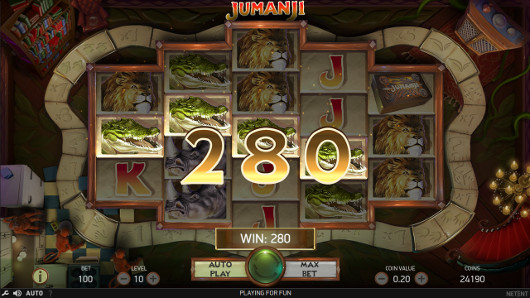 Игровой автомат Jumanji - завоюй богатства джунгли в казино Вулкан