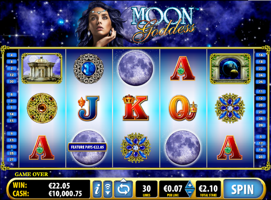 Игровой автомат Moon Goddess - мифология и космос принесут удачу
