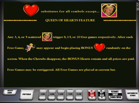 Игровой автомат Queen of Hearts - выигрывай в зал игровых автоматов Азино777
