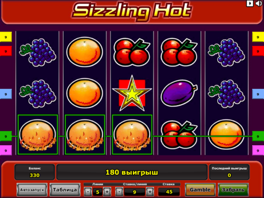 Игровой автомат Sizzling Hot - попробуй удачу в онлайн казино Вулкан Гранд