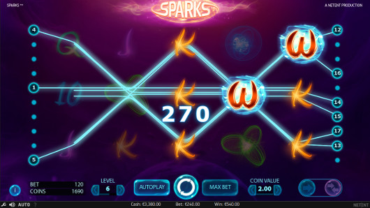 Игровой автомат Sparks - шансы на успех огромные в онлайн казино Вулкан Платинум