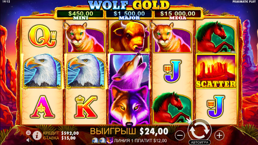 Игровой автомат Wolf Gold - в игровой клуб вулкан выиграй часто по крупному