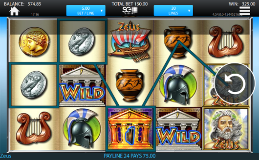 Игровой автомат Zeus - для выигрыша нужно скачать слоты себе на девайс и играть