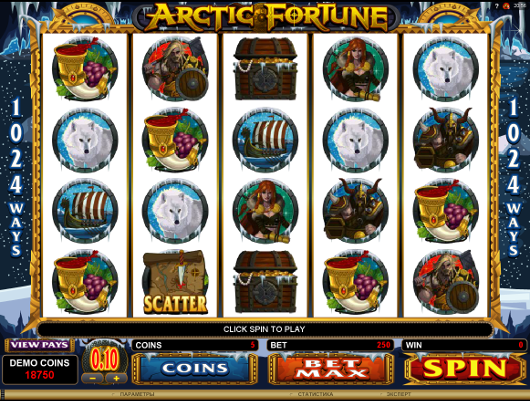 Поймай удачу в игровой автомат Arctic Fortune на официальный сайт Азино 777