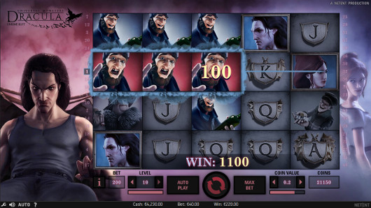 В Вулкан Старс казино испытай удачу по максимум в игровом автомате Dracula